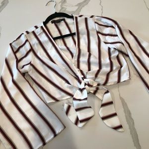 Crop Top with Bell Sleeves